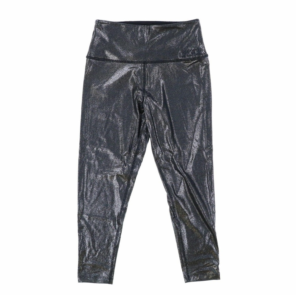 PINK Victoria's Secret Shimmer Black Leggings
